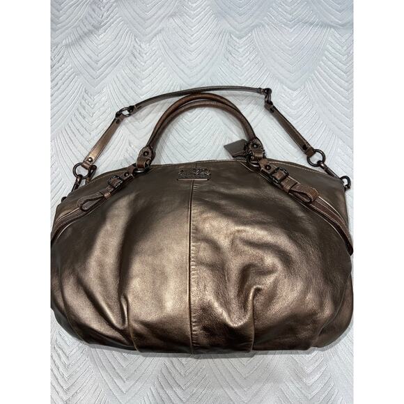Vintage Coach Sophia Madison Metallic Leather Shoulder Bag #15955 - Picture 11 of 13